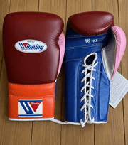 Winning Brown/Blue/Orange/Pink 14oz Boxing Gloves High Quality Gym Gloves