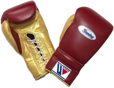 Winning Brown/Gold Boxing Gloves 14oz Premium Training Gloves