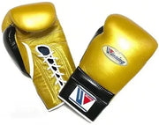 Winning Boxing Gloves Gold/Black 14oz Leather Training Gloves