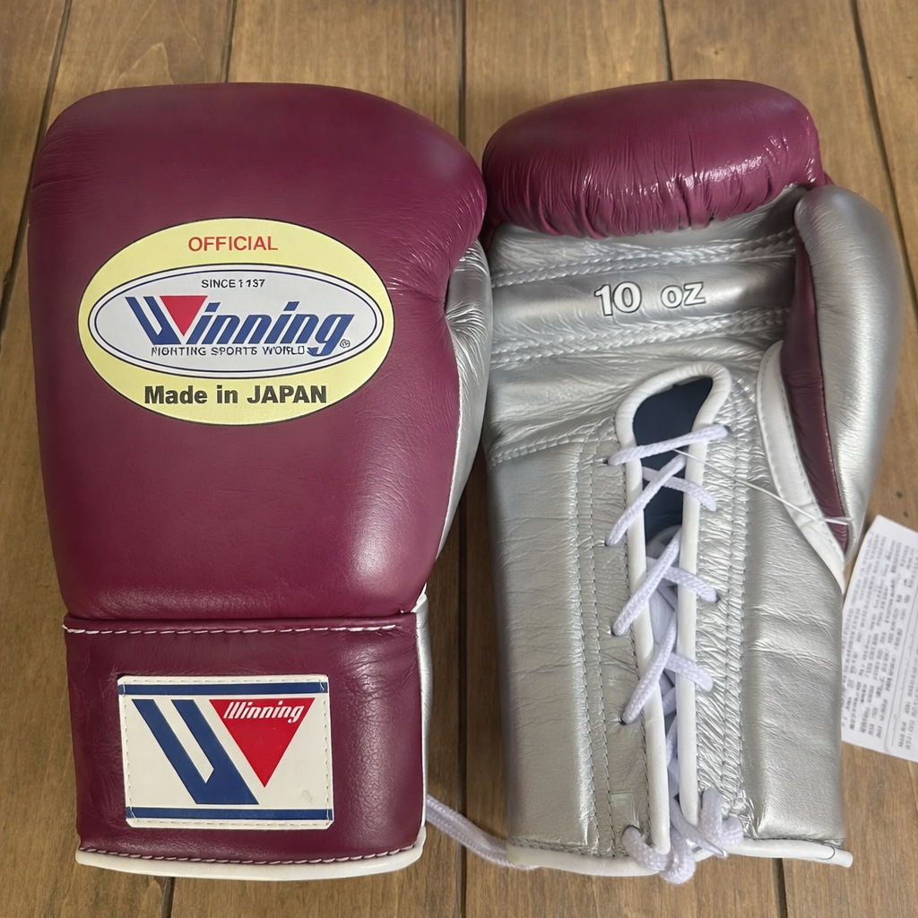 Budget Winning Style Wine/Silver Training Boxing Gloves custom 14oz