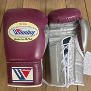 Budget Winning Style Wine/Silver Training Boxing Gloves custom 14oz
