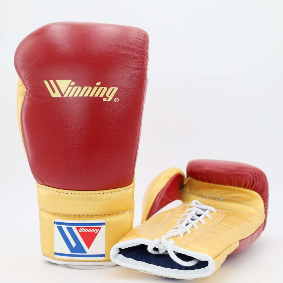 Winning Maroon/Gold Boxing Gloves Sparring Training Gloves