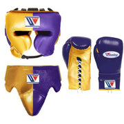 Winning Beginner Boxing Set Gold/Purple Gloves Training Kit