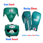 Winning Boxing Gloves Set Green Heavy Duty Training Collection