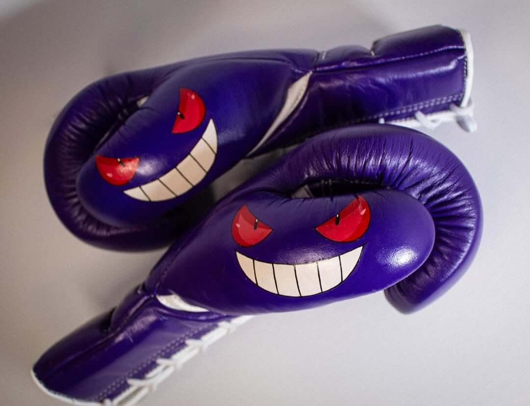 Winning Complete Boxing Set Purple Gloves View
