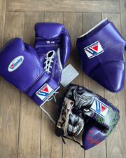 Winning Full Gear Boxing Set Purple 14oz Gloves Training Pack