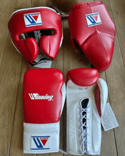 Winning Red/White Complete Boxing Set Customizable Training Bundle