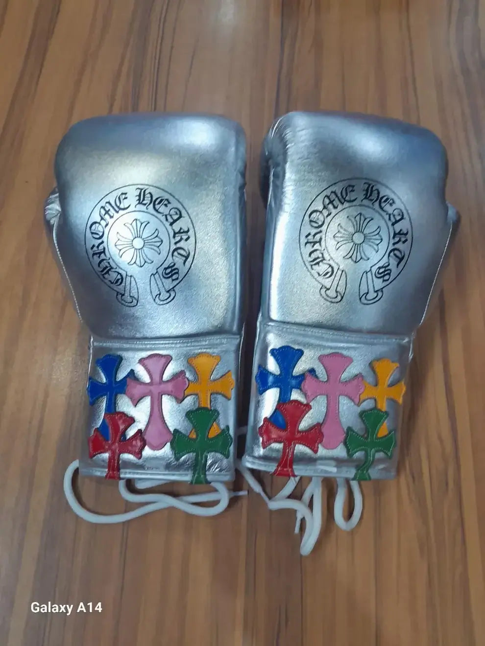 Winning Silver Boxing Gloves Women Fitness Training Gloves