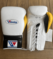 Winning White/Black/Yellow Boxing Gloves Sparring Training Gloves