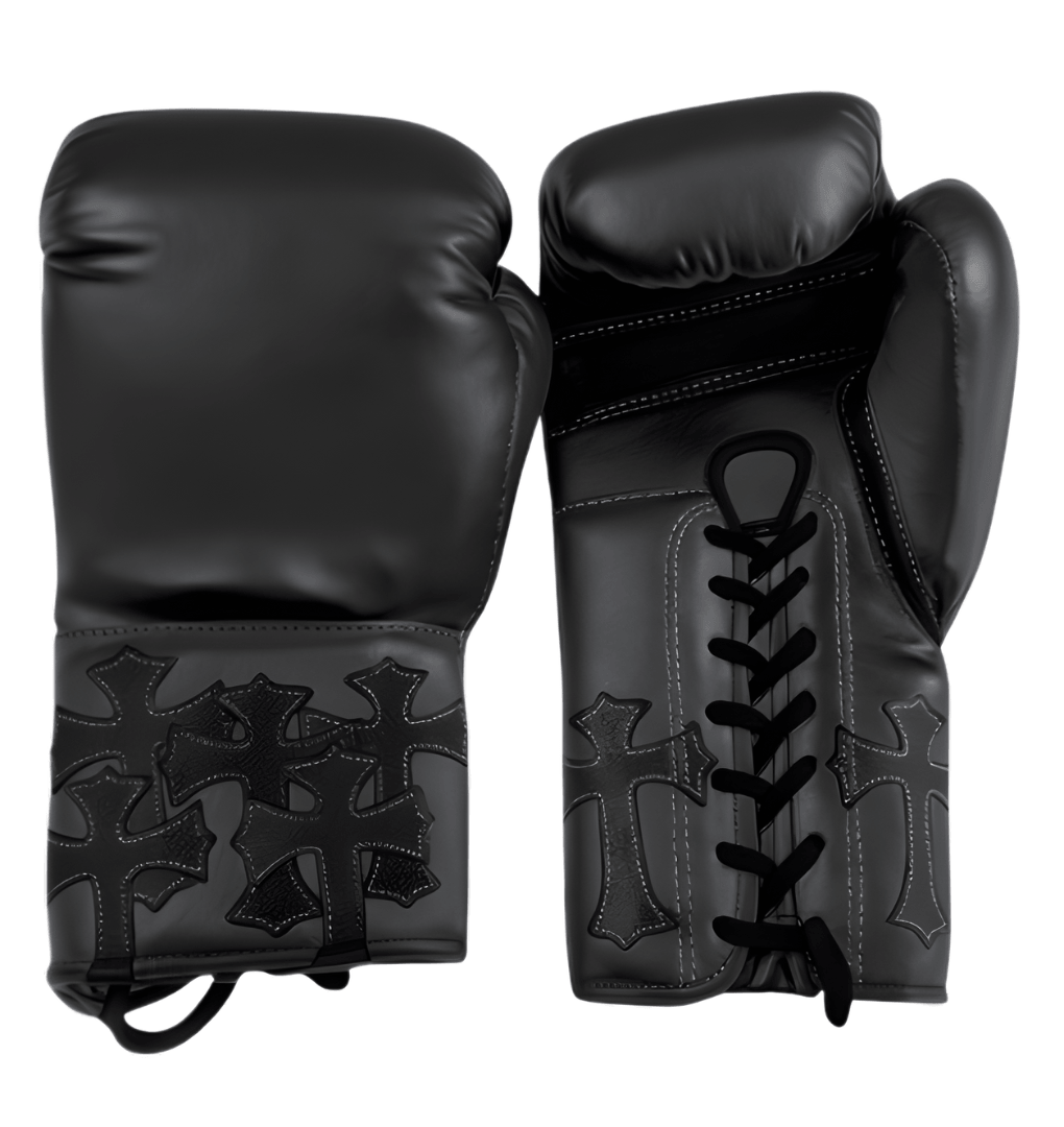 Winning Black Boxing Gloves Premium Gym Training Pair