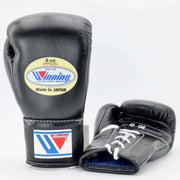 Winning Black Boxing Gloves Premium Quality Training