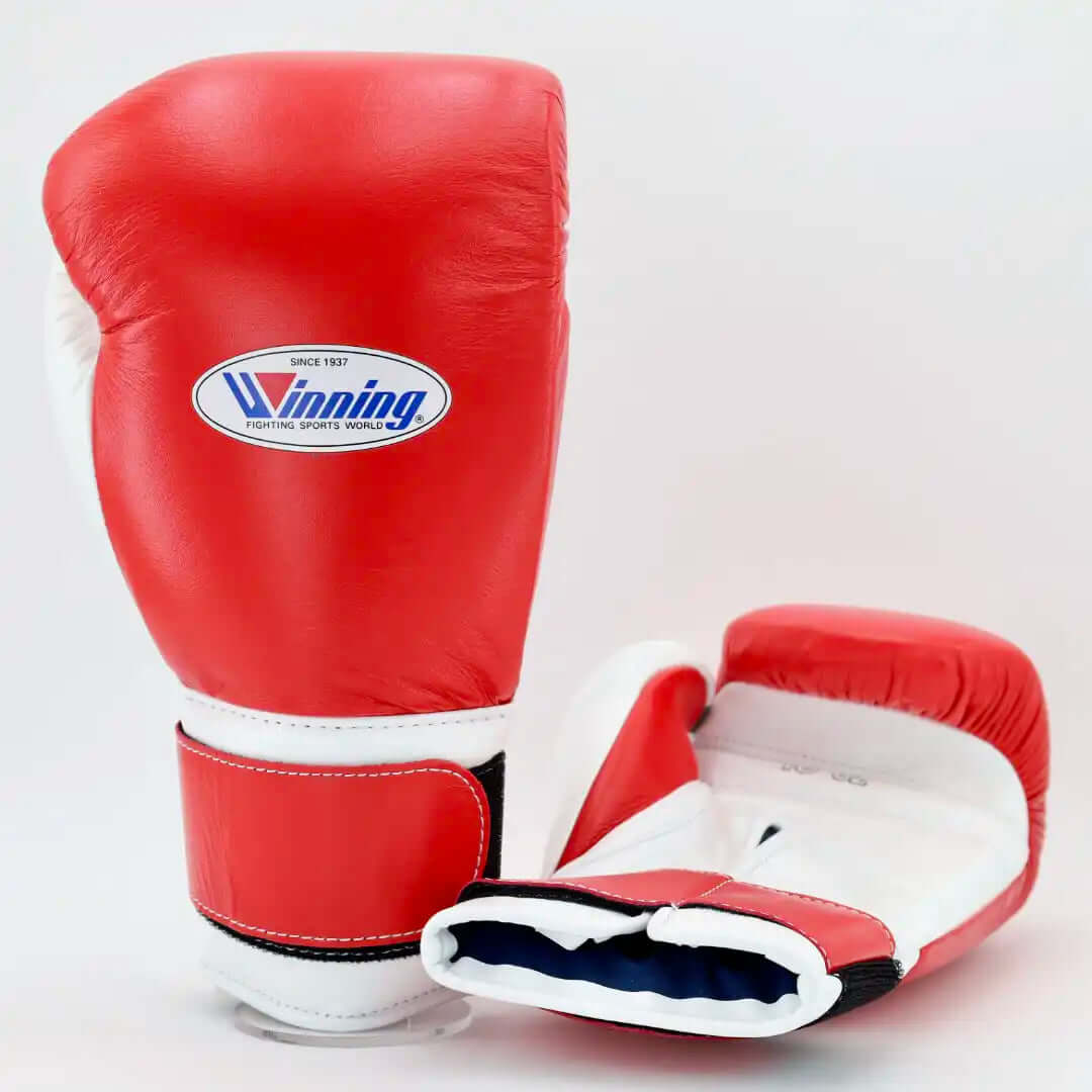 Winning Carrot/White Boxing Gloves Custom Fit Gym Training