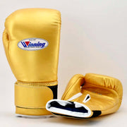 Winning Gold Full View Leather Boxing Gloves