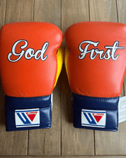 Winning Orange/Purple/Yellow Boxing Gloves Durable Sparring Gloves