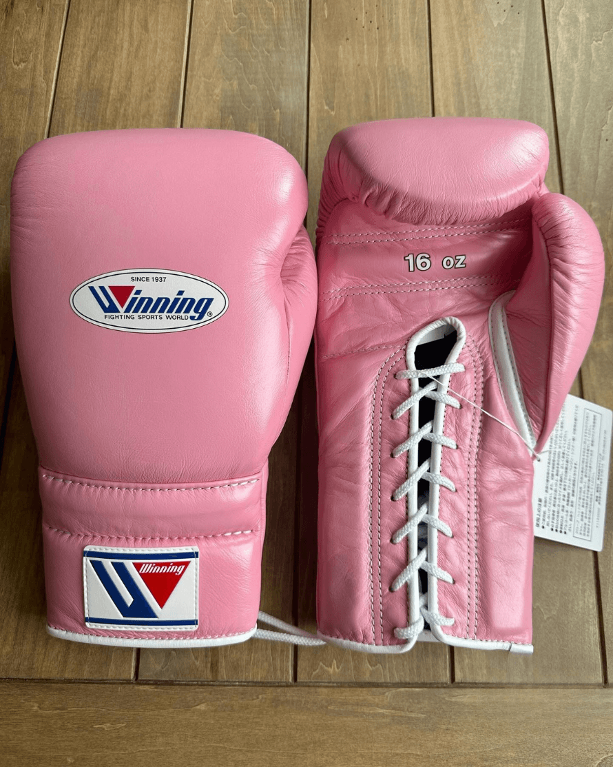Winning Pink 14oz Boxing Gloves Custom Sparring Gloves