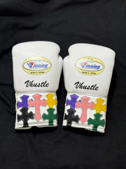 Winning White Boxing Gloves Women Fitness Training Gloves