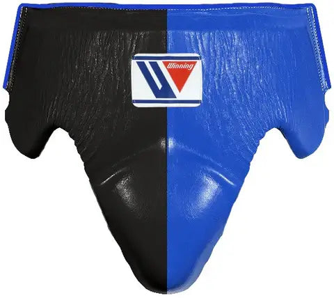 Winning Black/Blue Groin Guard Premium Sparring Protection