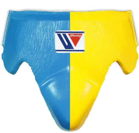 Winning Sky-Blue/Yellow Groin Guard Beginner Friendly Protection
