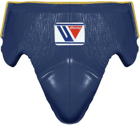 Winning Dark-Blue/Gold Groin Protector Durable Gym Training Gear