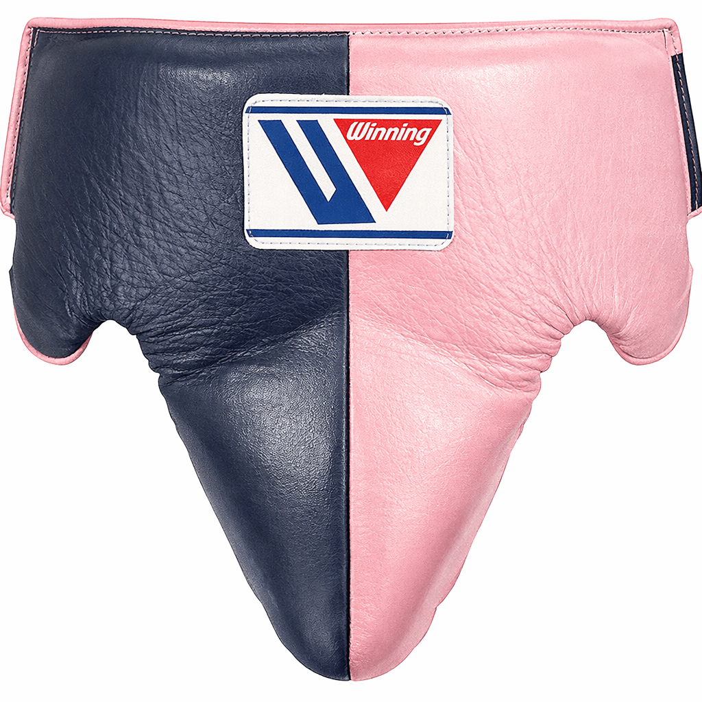 Winning Dark-Blue/Pink Groin Protector Durable Gym Training Gear