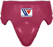 Winning Dark-Pink/White Leather Groin Guard Classic Design