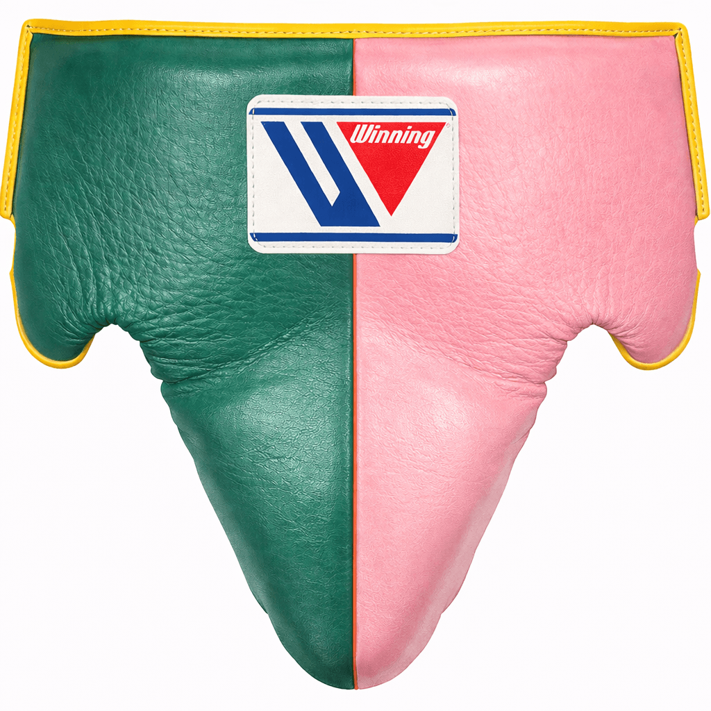 Winning Green/Pink/Yellow Groin Protector Premium Training Guard