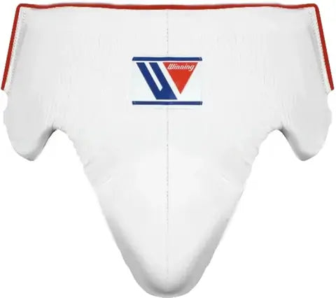 Winning White/Red Groin Protector Premium Training Guard