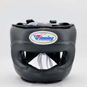Winning Black Leather Headgear Classic Training Protection