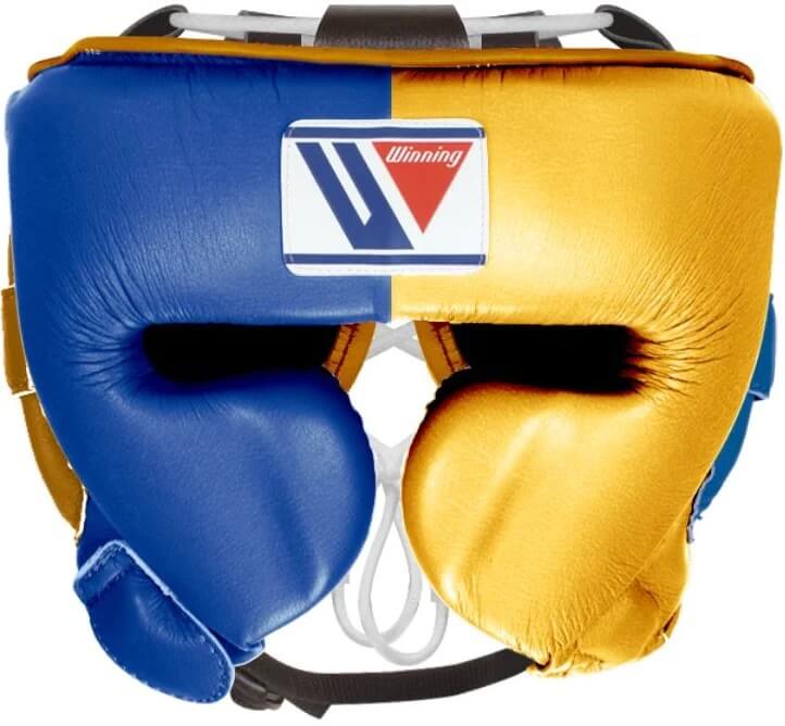 Winning Blue/Gold Headgear Women Fitness Training Headguard