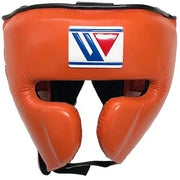 Winning Orange/Black Boxing Headgear Professional Training Gear