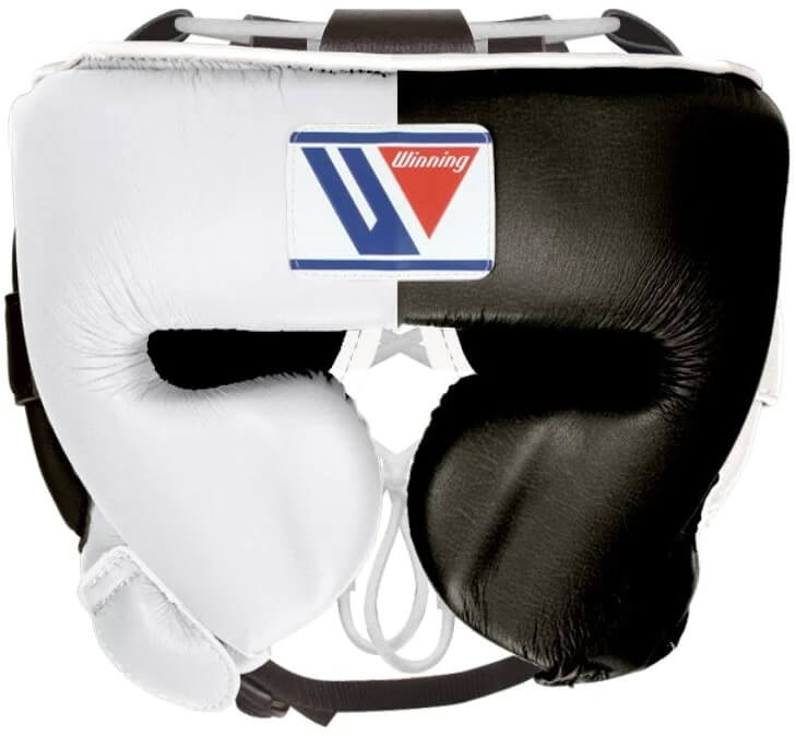 Winning Headgear Collection White/Black Training Protection Gear