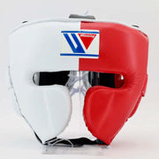Winning White/Red Headgear Heavy Duty Gym Training Headguard