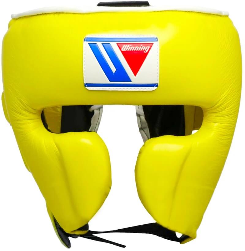 Winning Boxing Headgear Yellow Premium Training Headguard