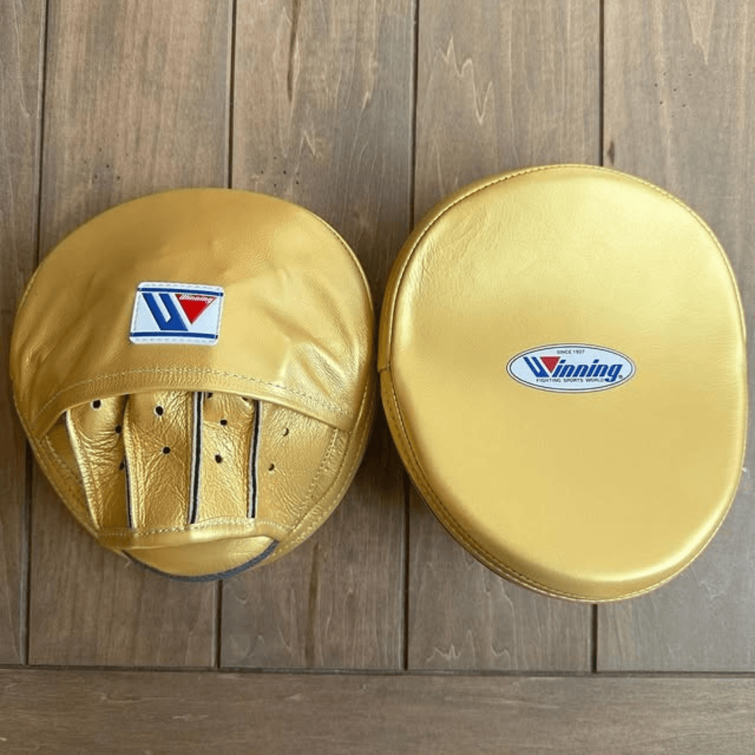 Winning Golden Punching Mitts Women Fitness Training Mitts