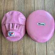Winning Pink Punching Mitts Premium Leather Training Pair