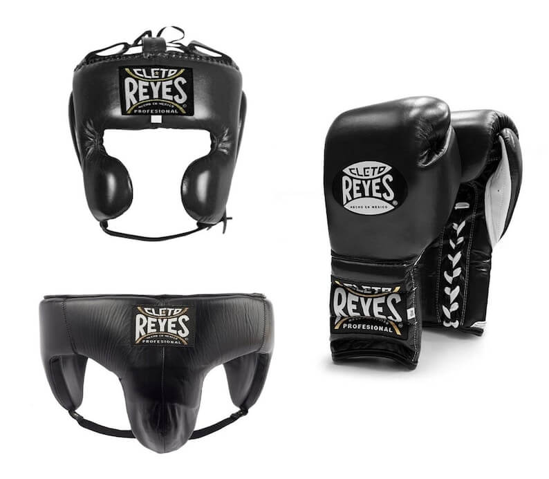 Cleto Reyes Boxing Gloves Set Black/White Premium Fight Gear