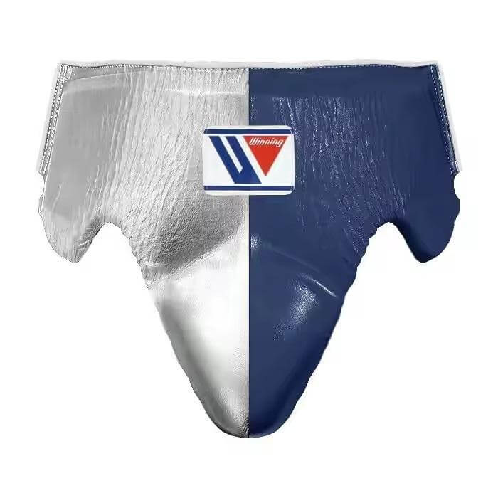 Winning Boxing Gloves Set Dark-Blue/Silver Groinguard