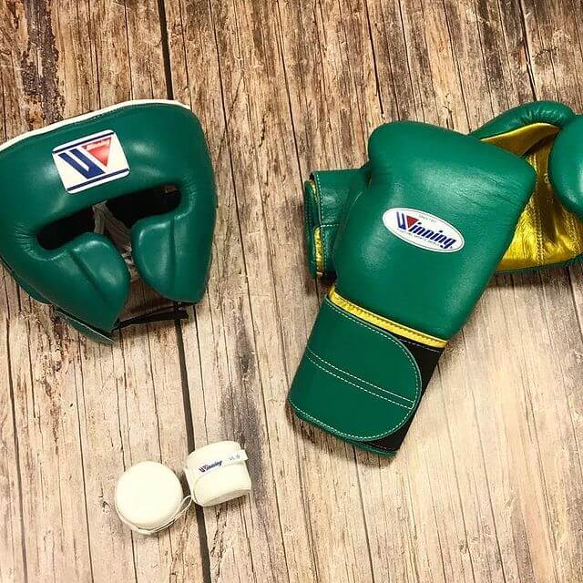 Winning Green/Gold Complete Boxing Set Customizable Training Bundle