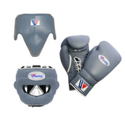 Winning Grey Boxing Set Premium Training Gloves Kit