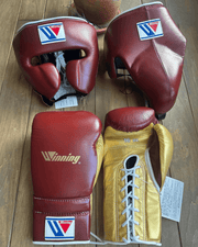 Winning Beginner Boxing Set Maroon/Gold Gloves Training Kit