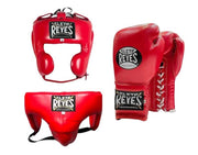 Winning Boxing Set Lace Up Gloves Red Sparring Training