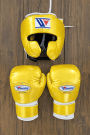 Winning Beginner Boxing Set Yellow/White Gloves Training Kit
