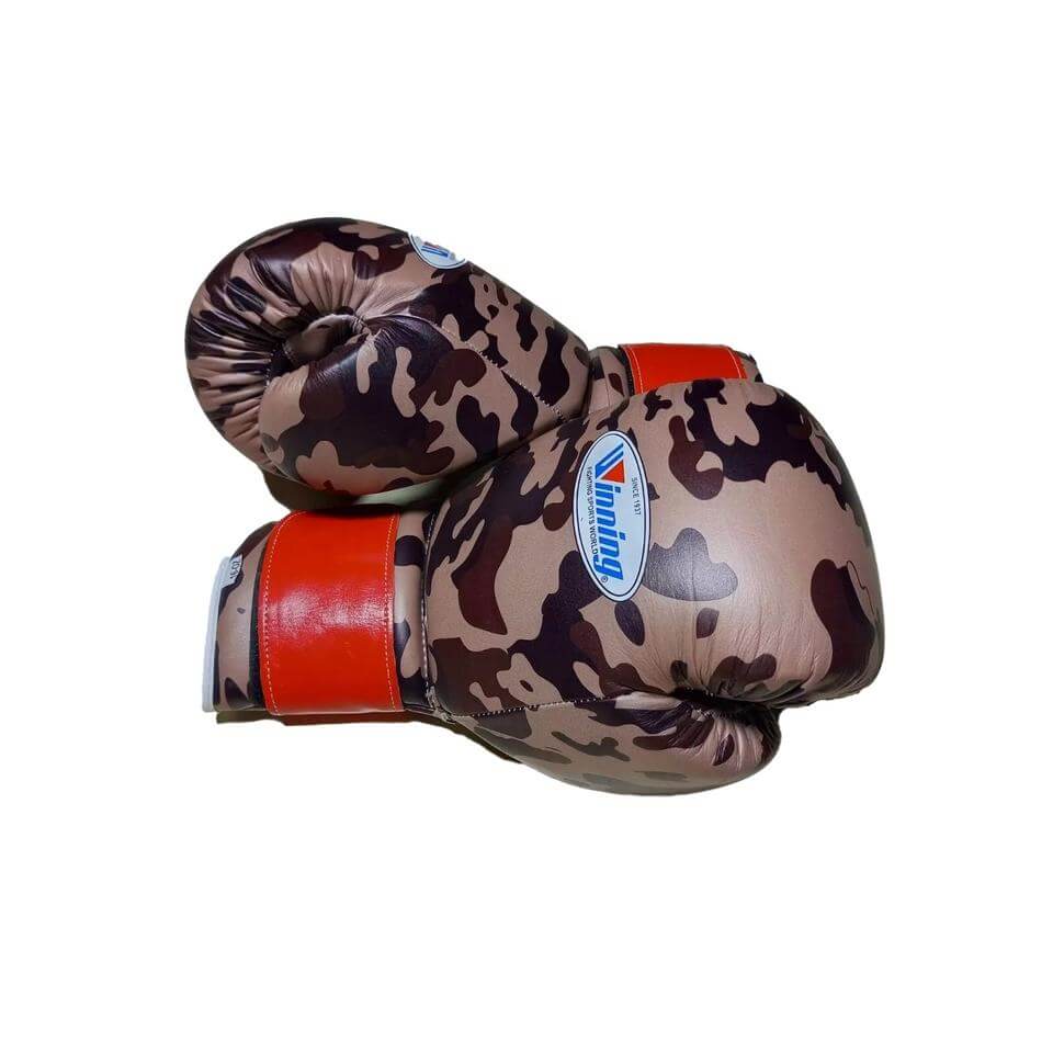 Winning Brown/Orange Boxing Set Heavy Duty Gloves