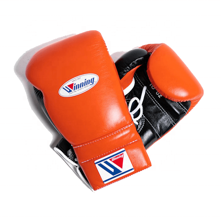 Winning Orange/Black Boxing Set Fitness Training Gloves 