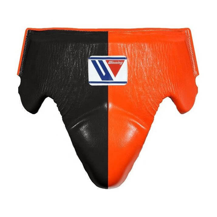 Winning Orange/Black Boxing Set Fitness Training groinguard
