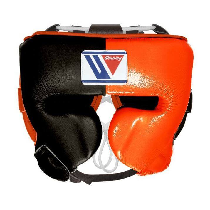 Winning Orange/Black Boxing Set Fitness Training Headguard