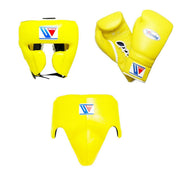 Winning Yellow Boxing Set Custom Training Gloves Bundle