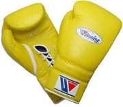 Winning boxing gloves yellow for heavy bag and sparring