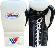 winning  boxing gloves white/black professional boxing gear premium quality