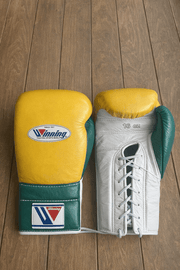 Winning Yellow/White/Green Boxing Gloves Women Fitness Training Gloves